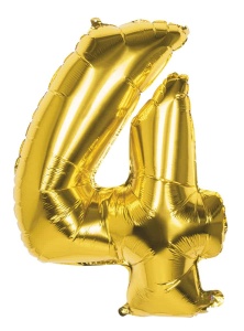 Balon Cifra 4 Gold
