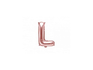 Balon Folie Litera L Rose Gold 40 cm