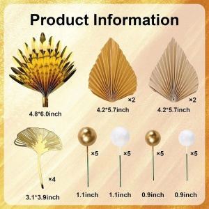 Decoratiune Tort Aniversare Royal Gold TOP121 - Img 2