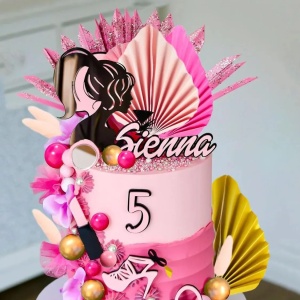 Decoratiune Tort Premium Glam Party Pink Gold TOP113 - Img 6