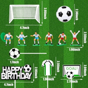 Decoratiune Tort Tematica Fotbal - Set pentru Pasionații de Sport - Img 3