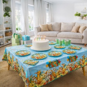 Set 12 Șervețele Petrecere Safari Junglă Happy Birthday – 33 x 33 cm - imagine 2