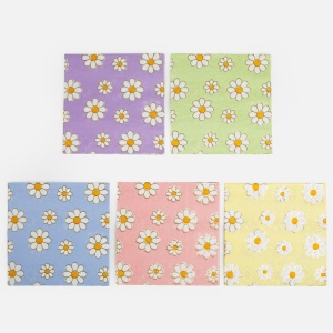 Set 25 Șervețele Petrecere cu Margarete – 33 x 33 cm