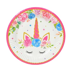 Set 6 Farfurii Petrecere Flower Unicron 18 cm - Img 2