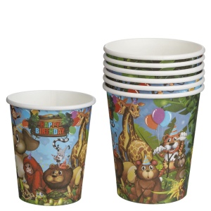 Set 6 Farfurii Petrecere Safari Junglă Happy Birthday – 18 cm - imagine 5