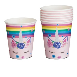 Set 6 Pahare Petrecere Rainbow Magical Unicorn PHR44 - Img 1