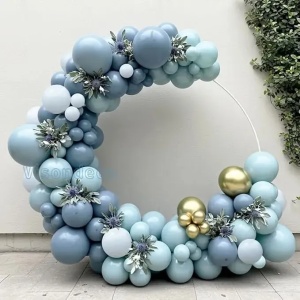 Set Arcada Baloane Aniversare Bleu si Auriu 94 Piese Decor Party ARC189