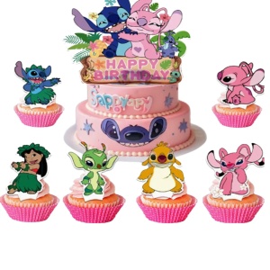 Topper Tort Stitch și Angel Happy Birthday Aloha TOP181