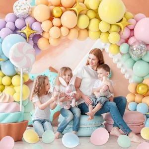Arcada Baloane Culori Macaron Pentru Petreceri 145 Piese - Img 3