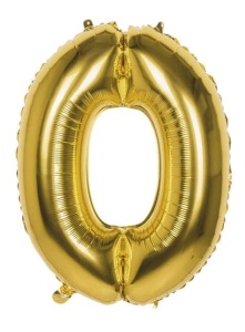 Balon Cifra 0 Gold