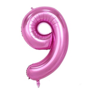 Balon Cifra 9 Roz