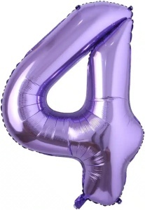 Balon Folie Cifra 4 Mov 100 cm