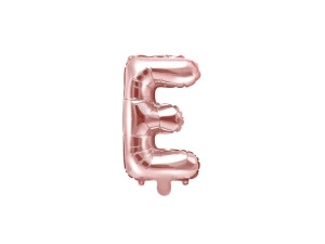 Balon Folie Litera E Rose Gold 40 cm