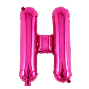 Balon Folie Litera H Roz 40 cm