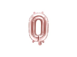 Balon Folie Litera O Rose Gold 40 cm