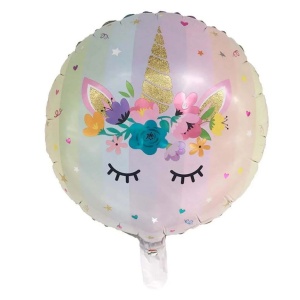 Balon Folie Unicorn Floral