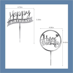 Decoratiune Tort Aniversare Cristal Deluxe - Img 3