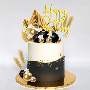 Decoratiune Tort Petrecere Happy Birthday - Img 3