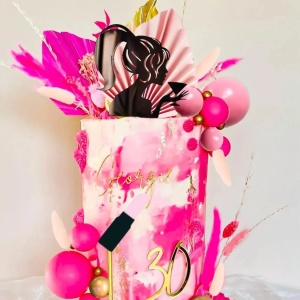 Decoratiune Tort Premium Glam Party Pink Gold TOP113 - Img 3