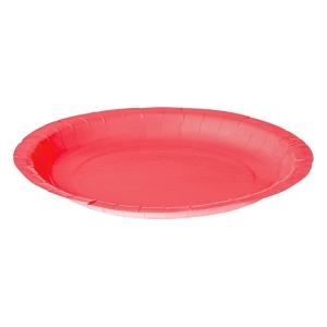 Set 10 Farfurii Petrecere Roșii – 18 cm - imagine 3