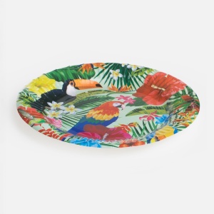 Set 12 Farfurii Petrecere Tropicală Aloha Summer – 18 cm - imagine 3