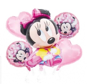 Set 5 Baloane Baby Minnie Mouse