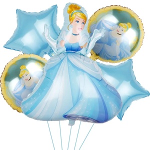Set 5 Baloane Folie Cenusareasa - Decor Aniversar SET320