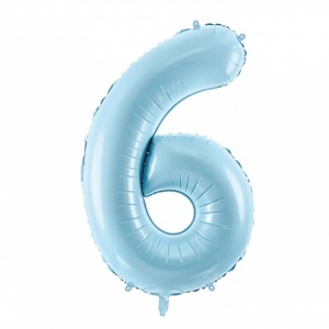 Balon Cifra 6 Albastru