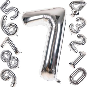 Balon Cifra 7 Silver