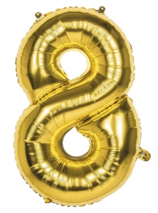 Balon Cifra 8 Gold