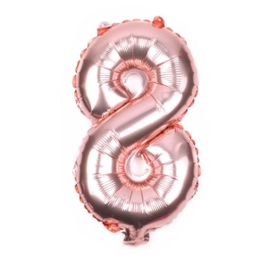 Balon Cifra 8 Rose Gold 100 cm