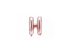 Balon Folie Litera H Rose Gold 40 cm