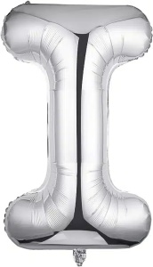 Balon Folie Litera I Silver 40 cm