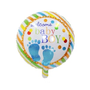 Balon Folie Welcome Baby Boy 45 cm