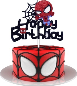 Decor Tort Zi De Nastere Aniversare Spiderman TOP126 - Img 4