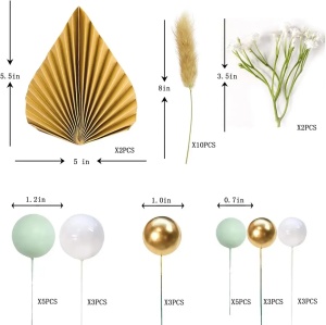 Decoratiune Tort Boho Natur Party TOP122 - Img 2