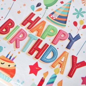 Față de Masă Petrecere Happy Birthday cu Baloane – 180 x 120 cm - imagine 2