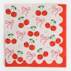 Set 20 Șervețele Petrecere cu Cireșe – 33 x 33 cm