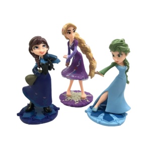 Set 3 Figurine pentru Tort Printese - Decoratiuni Aniversare 11 cm TOP185