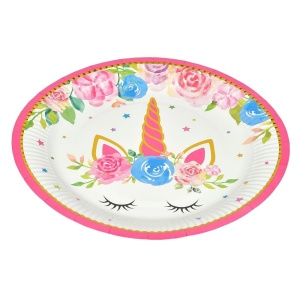 Set 6 Farfurii Petrecere Flower Unicron 23 cm - Img 3