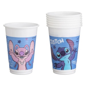 Set 6 Pahare Petrecere Stitch Din Plastic 200 ml PHR45