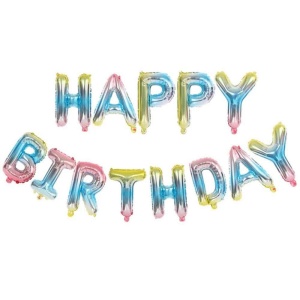 Set Litere Degrade Happy Birthday
