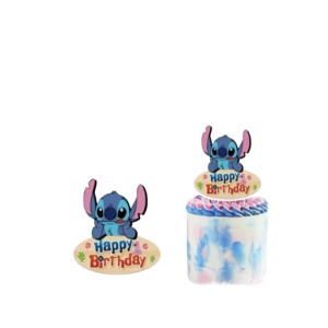 Topper Tort Stitch Happy Birthday 14cm Decor Aniversar TOP172