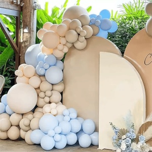 Arcada Baloane Evenimente Nude Blue 123 Piese