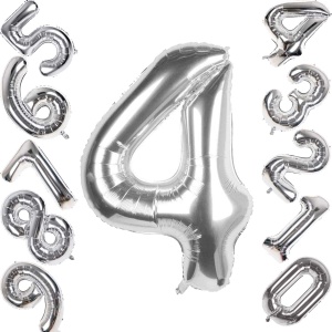 Balon Cifra 4 Silver