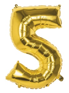 Balon Cifra 5 Gold