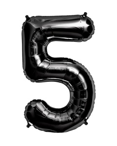 Balon Cifra 5 Negru