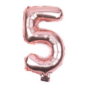 Balon Cifra 5 Rose Gold 100 cm