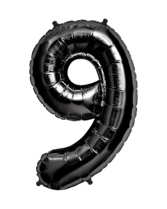 Balon Cifra 9 Negru
