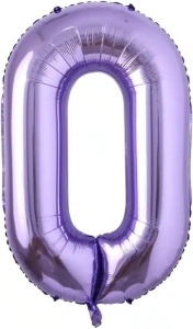 Balon Folie Cifra 0 Mov 100 cm